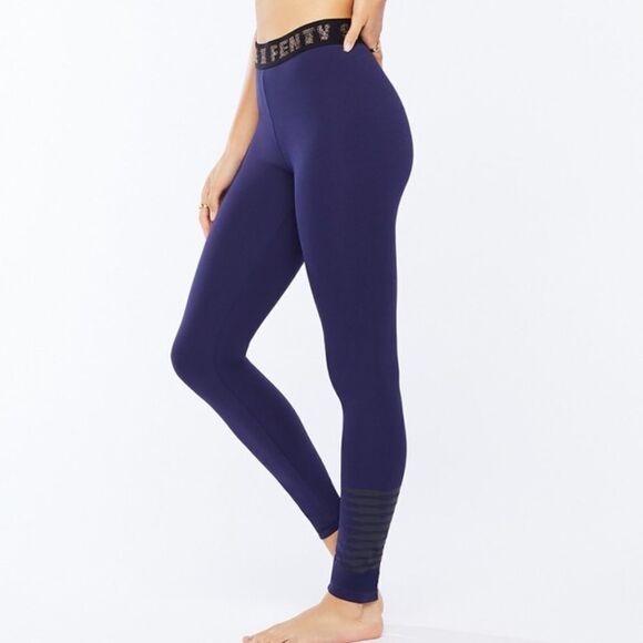 NWT- FENTY-The Savage X Jersey Legging high-waisted, Navy- size small - Picture 1 of 13